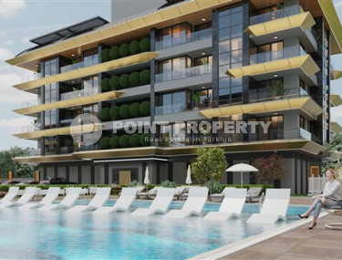 Apartments and duplexes 66 - 176 m2 in a low-rise complex under construction in the Kargicak area, Alanya, 200 meters from the Mediterranean Sea-id-3287-photo-2