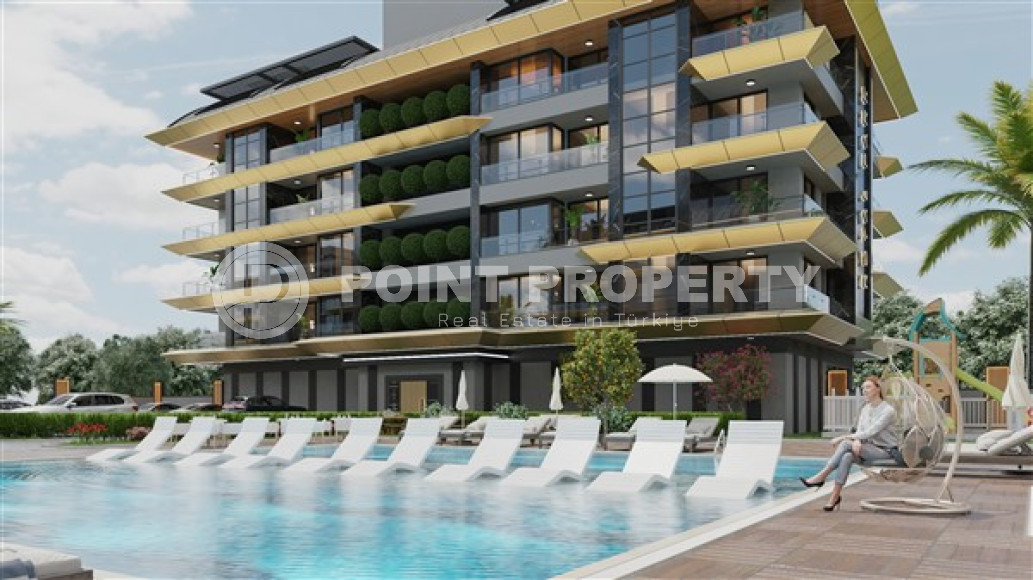 Apartments and duplexes 66 - 176 m2 in a low-rise complex under construction in the Kargicak area, Alanya, 200 meters from the Mediterranean Sea-id-3287-photo-2