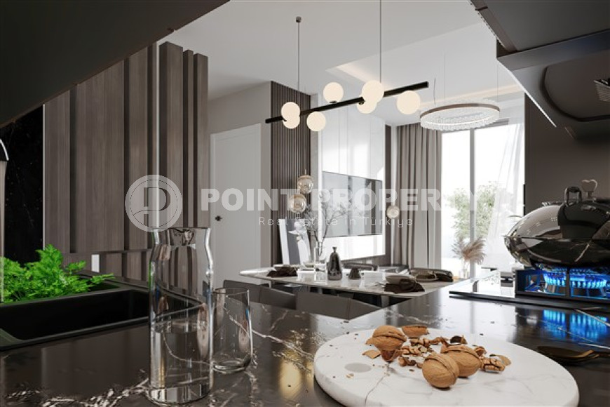 Apartments and duplexes 66 - 176 m2 in a low-rise complex under construction in the Kargicak area, Alanya, 200 meters from the Mediterranean Sea-id-3287-photo-25