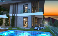 Four villas under construction in the central part of Alanya, guaranteed Turkish citizenship!-id-1037-photo-2