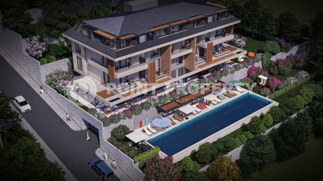 Апартаменты и двухуровневые квартиры 79 - 163 м2 в роскошном инвестиционном проекте в районе Бекташ, центр Аланьи-id-3295-фото-6