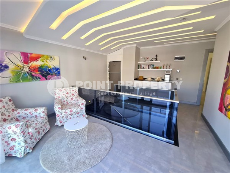 Шикарный двухуровневый пентхаус с большими комнатами и балконами, Оба, Аланья-id-3296-фото-12