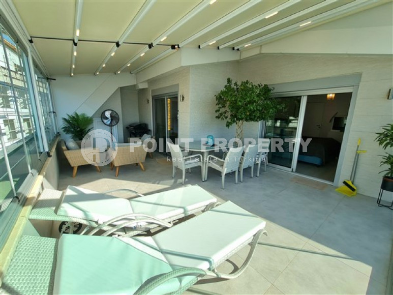 Шикарный двухуровневый пентхаус с большими комнатами и балконами, Оба, Аланья-id-3296-фото-18