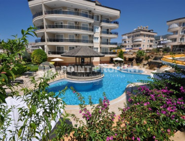 Nice furnished 3+1 duplex with private terrace, Oba, Alanya-id-3297-photo-1