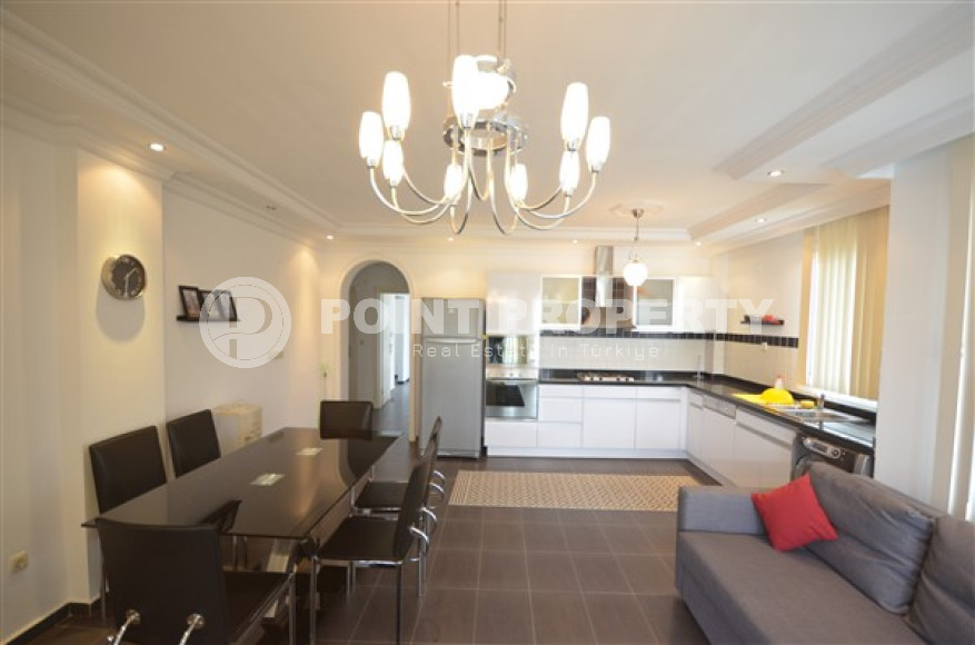 Симпатичный меблированный дуплекс 3+1 с собственной террасой, Оба, Аланья-id-3297-фото-3