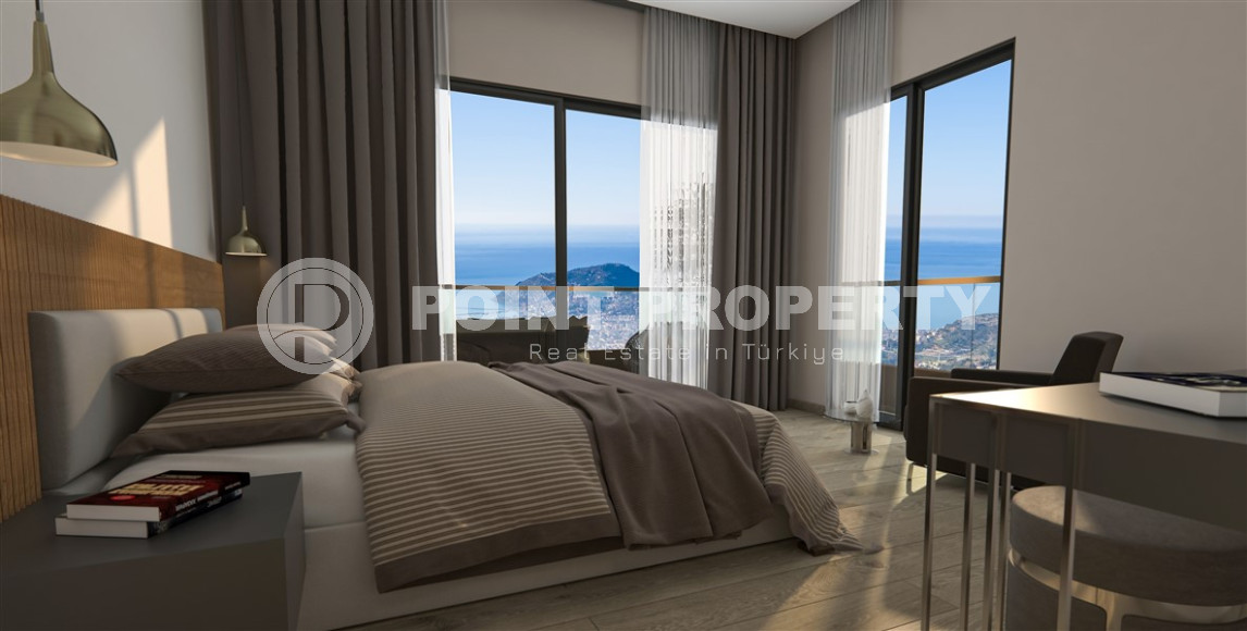 Four villas under construction in the central part of Alanya, guaranteed Turkish citizenship!-id-1037-photo-3
