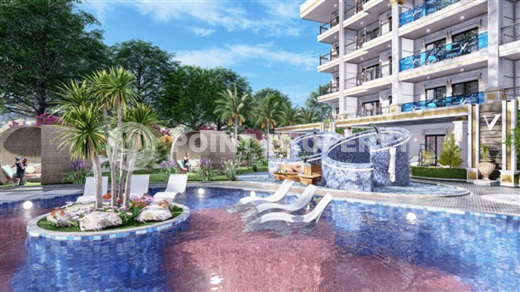 Привлекательные апартаменты с площадью 51 - 203 м2 на этапе строительства в проекте премиум класса,  район Верхняя Оба-id-3300-фото-12