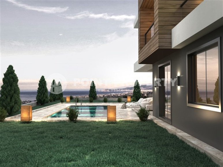 Двухэтажная шестикомнатная вилла с площадью 272 м2, в районе Каргыджак, на удалении от моря-id-3303-фото-8