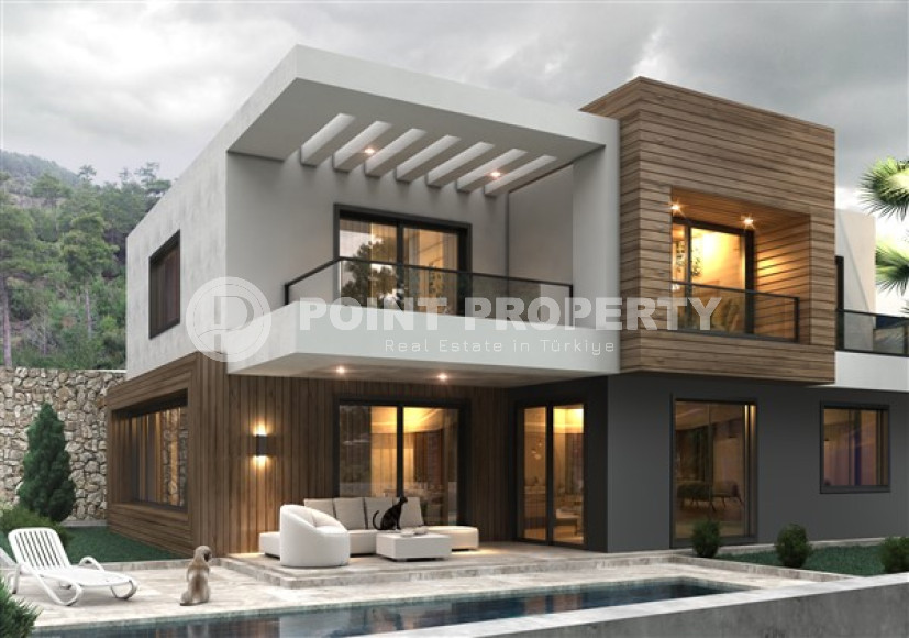 Двухэтажная шестикомнатная вилла с площадью 272 м2, в районе Каргыджак, на удалении от моря-id-3303-фото-9