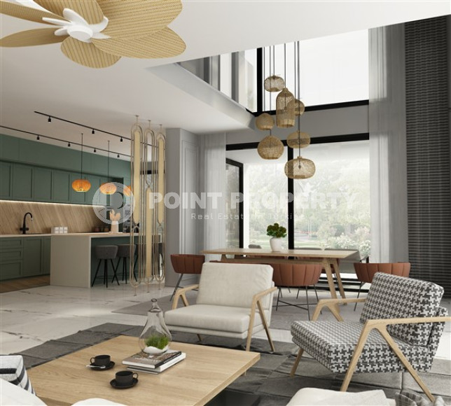 Двухэтажная шестикомнатная вилла с площадью 272 м2, в районе Каргыджак, на удалении от моря-id-3303-фото-13