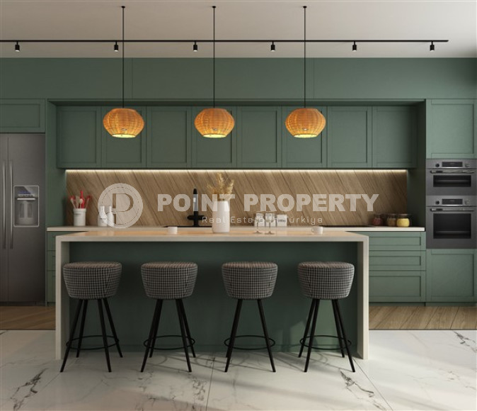 Двухэтажная шестикомнатная вилла с площадью 272 м2, в районе Каргыджак, на удалении от моря-id-3303-фото-17