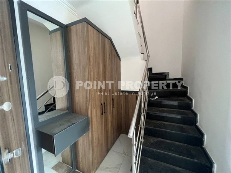 Небольшой трёхкомнатный дуплекс с выходом на террасу, верхняя Оба, Аланья-id-3306-фото-7