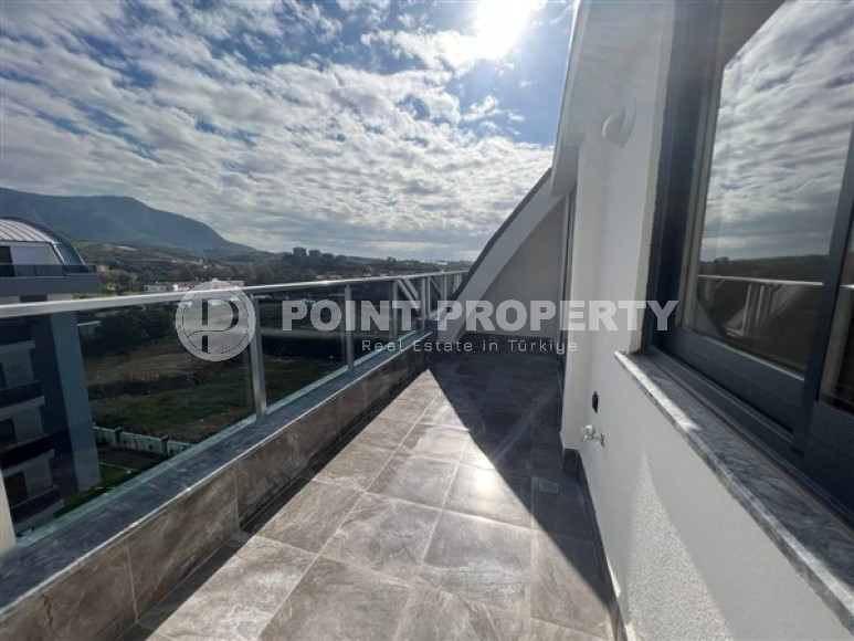 Небольшой трёхкомнатный дуплекс с выходом на террасу, верхняя Оба, Аланья-id-3306-фото-12