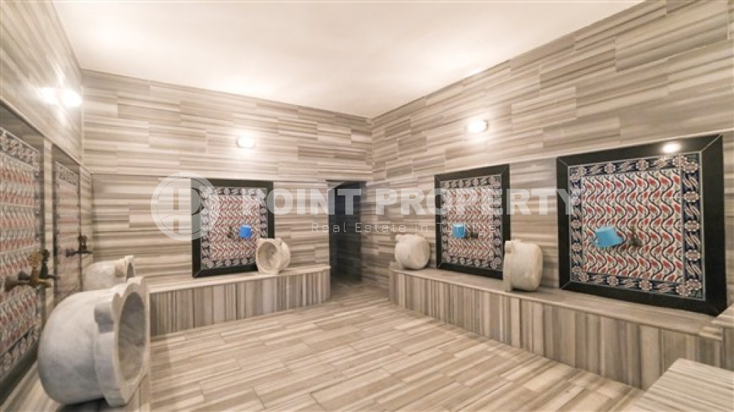 Luxurious three-room apartment 100 m2 in Mahmutlar area, Alanya, with swimming pools and water park-id-3307-photo-8