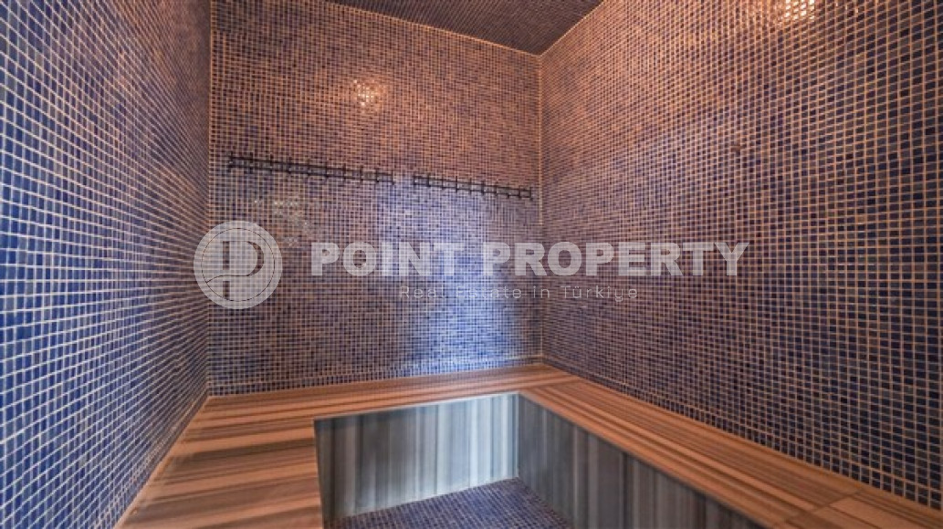 Luxurious three-room apartment 100 m2 in Mahmutlar area, Alanya, with swimming pools and water park-id-3307-photo-9