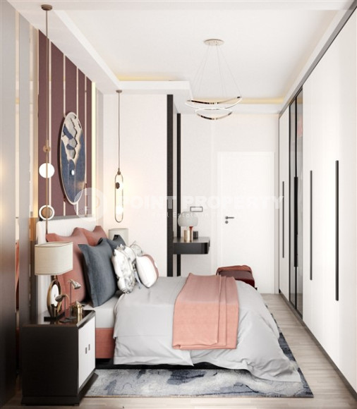 Новая трёхкомнатная квартира 85 м2, центр Аланьи, в строящемся комплексе в 300 метрах от моря-id-3309-фото-9