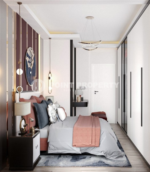 Новая трёхкомнатная квартира 85 м2, центр Аланьи, в строящемся комплексе в 300 метрах от моря-id-3309-фото-10