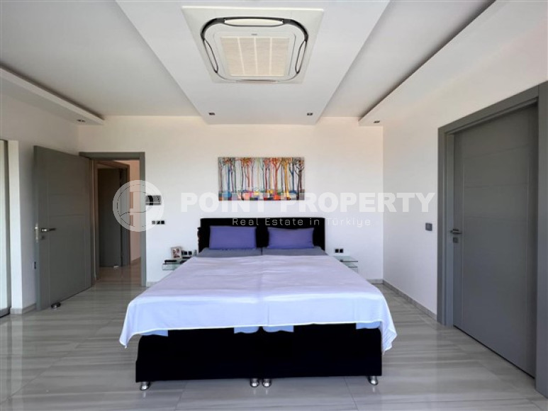 Пятикомнатная дуплексная вилла с площадью 390 м2 в районе Тепе, с мебелью и стильным интерьером-id-3317-фото-9