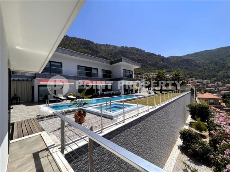 Пятикомнатная дуплексная вилла с площадью 390 м2 в районе Тепе, с мебелью и стильным интерьером-id-3317-фото-14