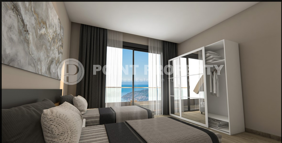 Four villas under construction in the central part of Alanya, guaranteed Turkish citizenship!-id-1037-photo-8