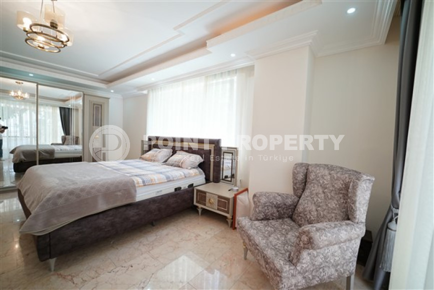 Элегантная дуплексная квартира с планировкой 4+1 в центре Аланьи, район Хасбахче-id-3325-фото-15