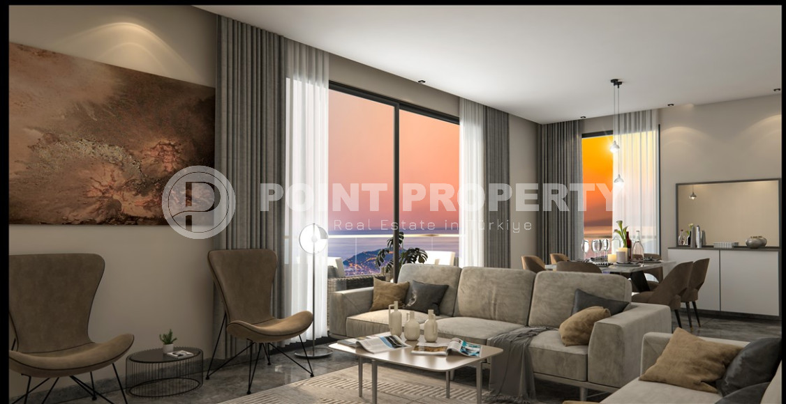 Four villas under construction in the central part of Alanya, guaranteed Turkish citizenship!-id-1037-photo-9