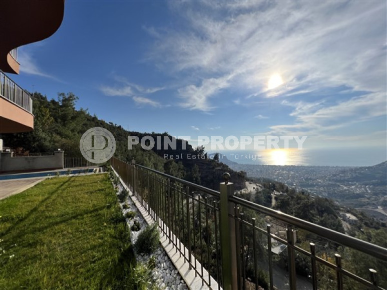 Роскошная вилла 5+2 с панорамным видом на море и город, Бекташ, Аланья-id-3330-фото-8