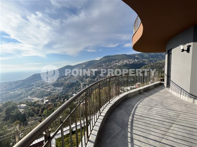 Роскошная вилла 5+2 с панорамным видом на море и город, Бекташ, Аланья-id-3330-фото-19