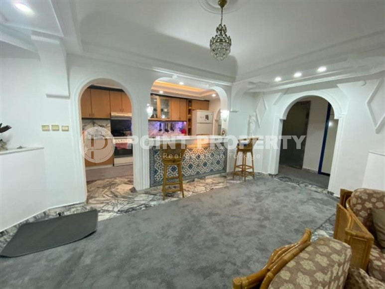 Атмосферная трёхкомнатная квартира с площадью 110 м2 в районе Оба, Аланья, в 250 метрах от моря-id-3332-фото-7