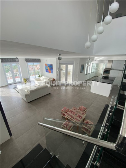 Видовая трёхэтажная вилла 5+2 с оригинальным ремонтом, Каргыджак, Аланья-id-3338-фото-5