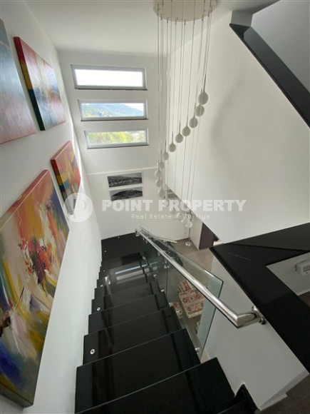 Видовая трёхэтажная вилла 5+2 с оригинальным ремонтом, Каргыджак, Аланья-id-3338-фото-7