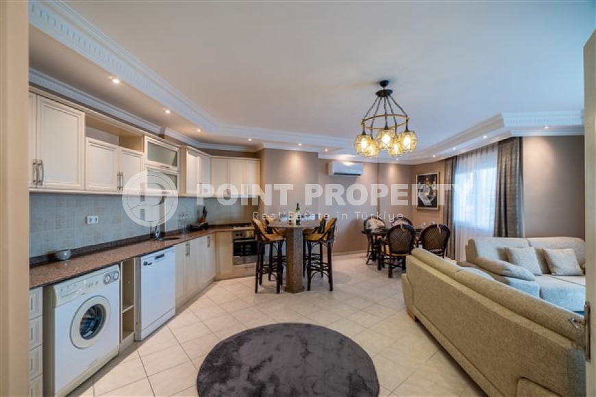 Красивые апартаменты с площадью 120 м2 в 350 метрах от моря, район Тосмур-id-3344-фото-14