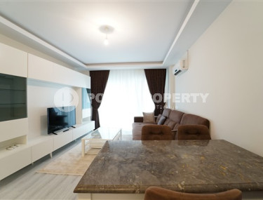 Стильная трёхкомнатная квартира 90 м² на 3 этаже жилого комплекса у моря, Махмутлар, Аланья-id-3365-фото-4