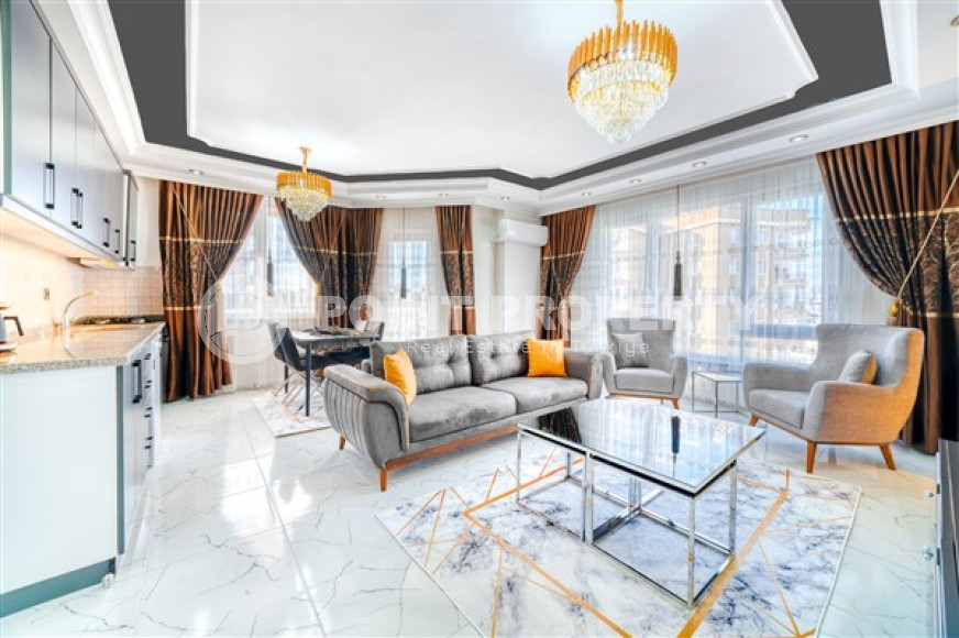 Светлая просторная квартира 2+1 в ухоженном жилом комплексе, Тосмур, Аланья-id-3372-фото-4