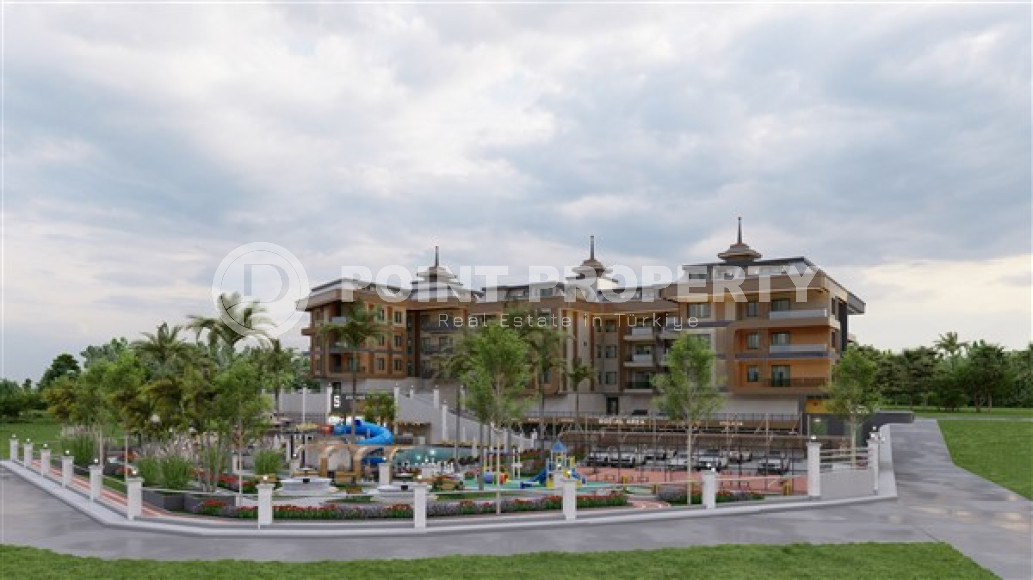 Двухкомнатные апартаменты на втором этаже нового жилого комплекса, верхняя Оба, Аланья-id-3376-фото-2