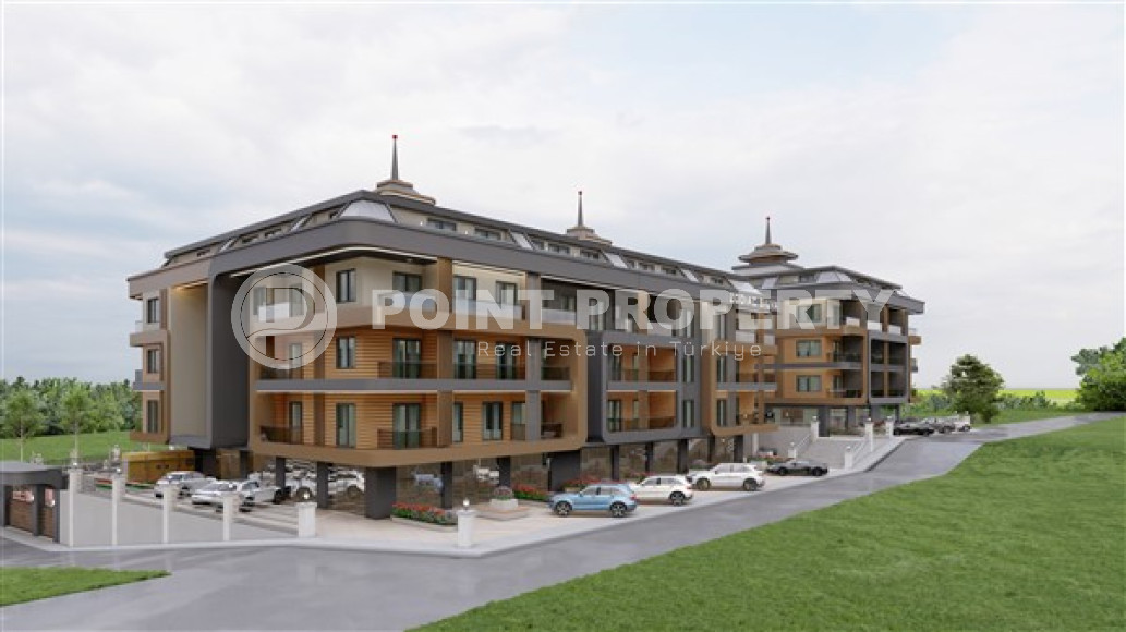 Двухкомнатные апартаменты на втором этаже нового жилого комплекса, верхняя Оба, Аланья-id-3376-фото-3