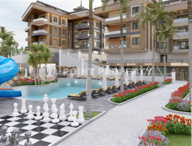 Двухкомнатные апартаменты на втором этаже нового жилого комплекса, верхняя Оба, Аланья-id-3376-фото-5