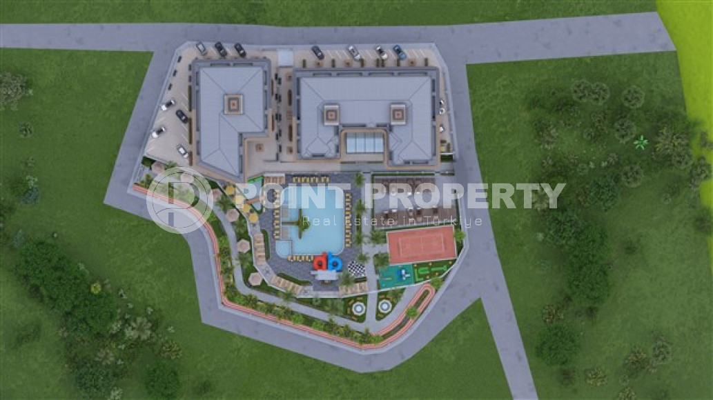 Двухкомнатные апартаменты на втором этаже нового жилого комплекса, верхняя Оба, Аланья-id-3376-фото-6