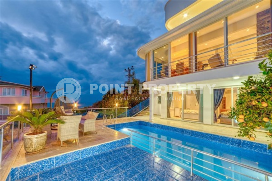 Видовая вилла 5+1 всего в 800 метрах от моря, Демирташ, Аланья-id-3394-фото-2