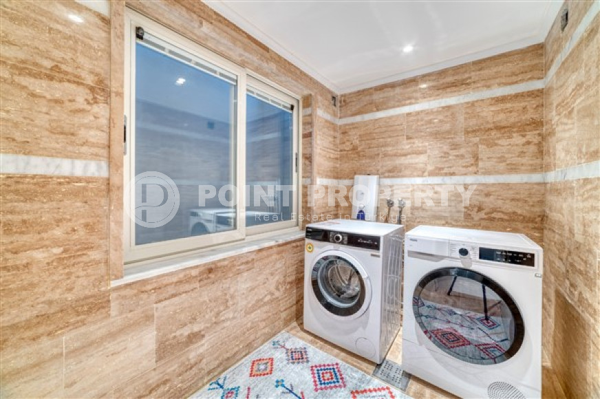 Видовая вилла 5+1 всего в 800 метрах от моря, Демирташ, Аланья-id-3394-фото-11