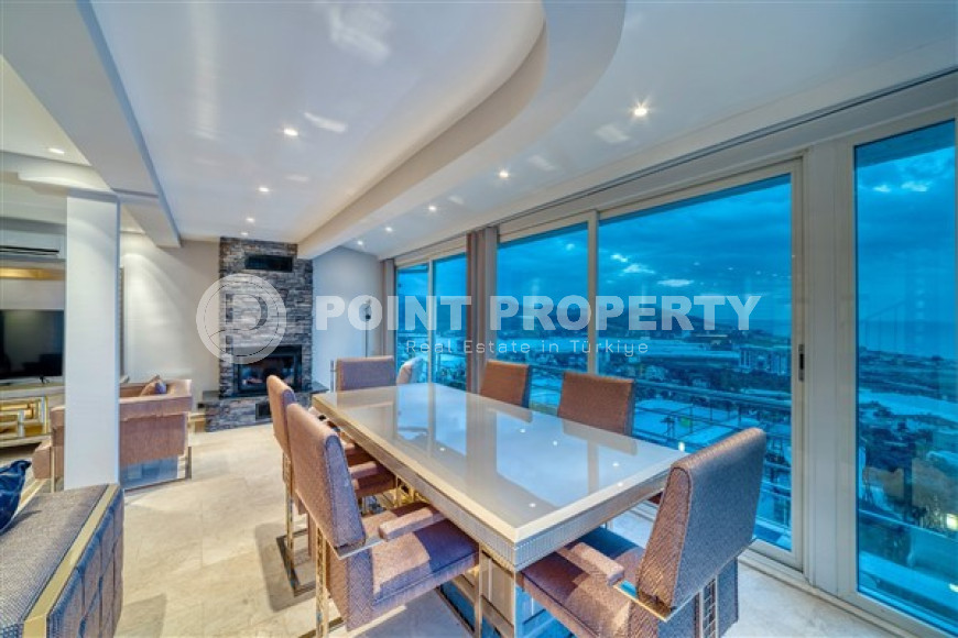 Видовая вилла 5+1 всего в 800 метрах от моря, Демирташ, Аланья-id-3394-фото-15