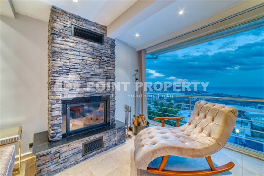 Видовая вилла 5+1 всего в 800 метрах от моря, Демирташ, Аланья-id-3394-фото-19