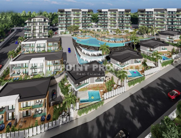 Новый крупный проект с квартирами и виллами от 63 до 425 м2, с видом на море в районе Каргыджак.-id-1301-фото-4