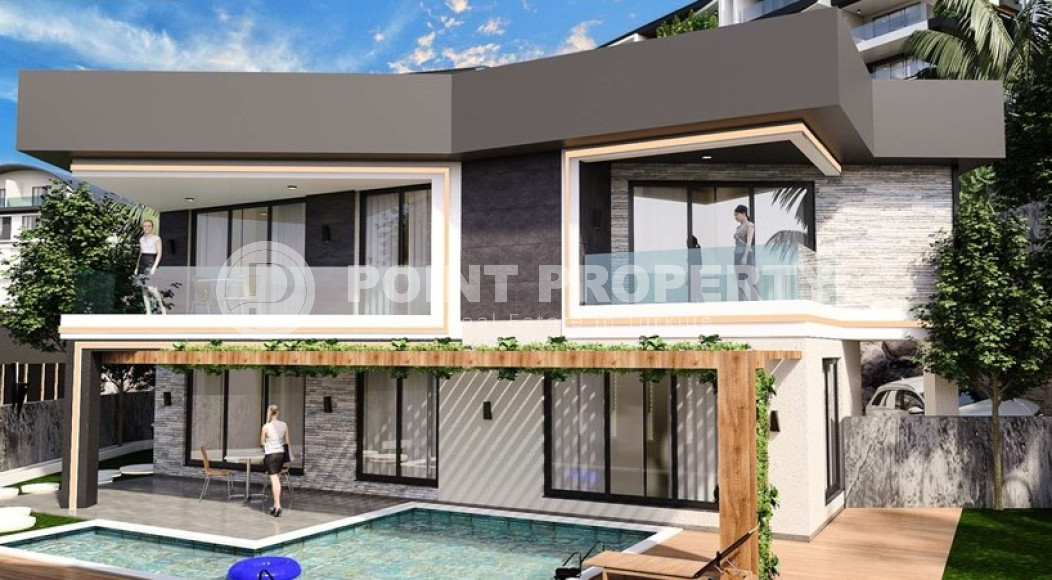 New large project with apartments and villas from 63 to 425 m2, overlooking the sea in the Kargicak area.-id-1301-photo-6