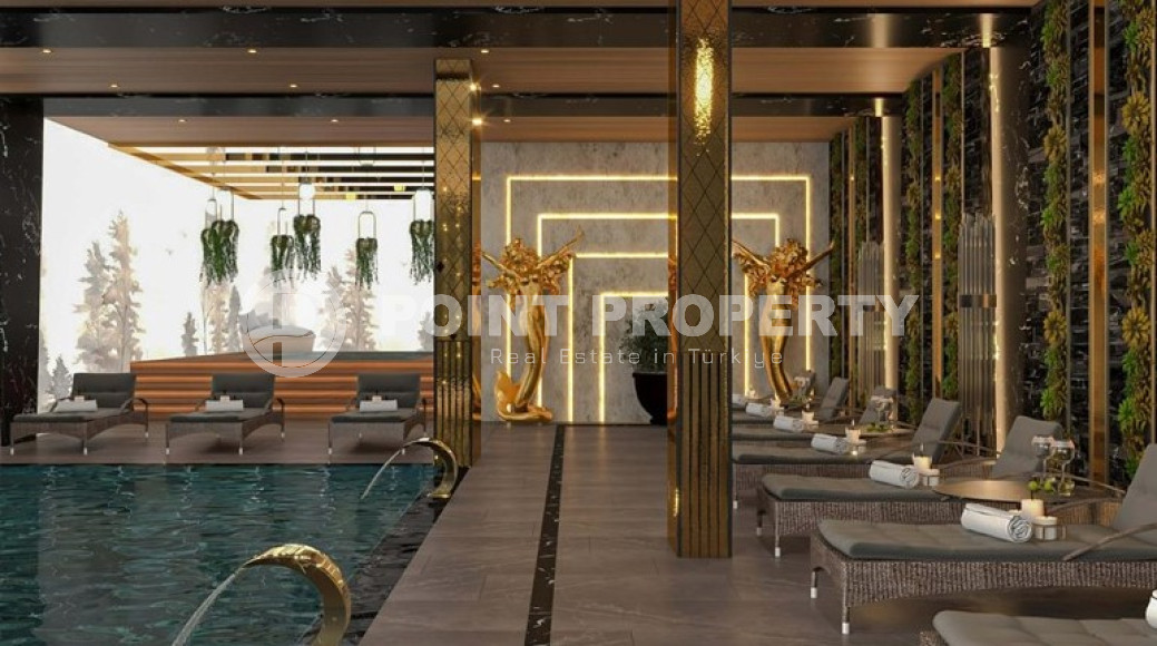 Новый крупный проект с квартирами и виллами от 63 до 425 м2, с видом на море в районе Каргыджак.-id-1301-фото-18