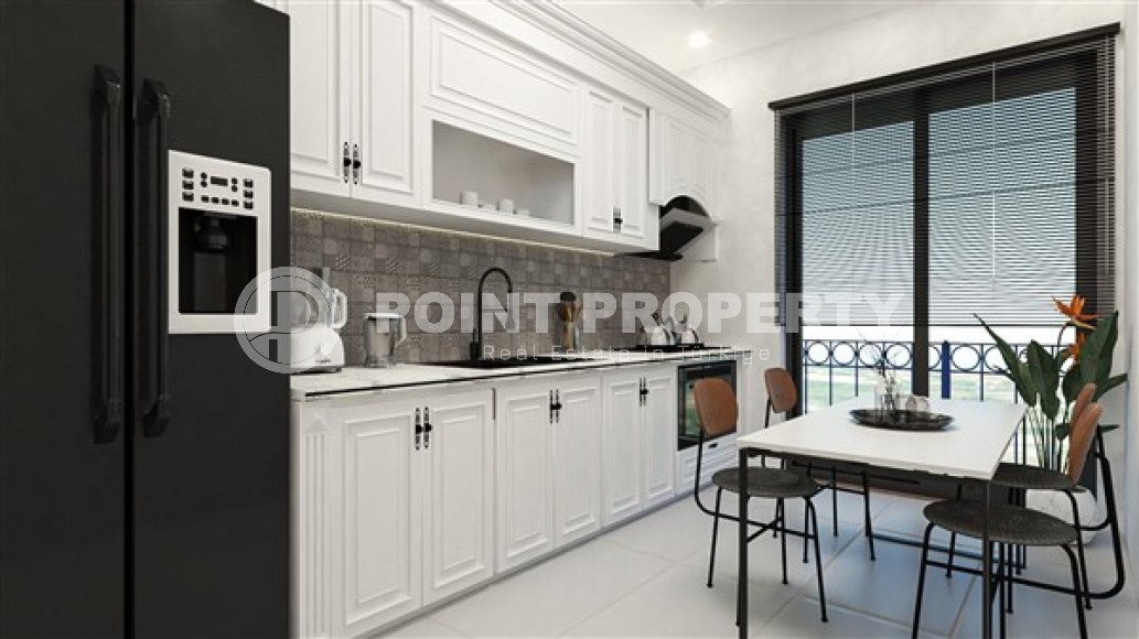 Новая и недорогая двухкомнатная квартира 55 м2, центр Аланьи, район Чиплаклы-id-3420-фото-12