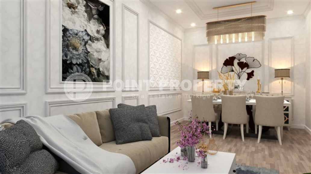 Новая и недорогая двухкомнатная квартира 55 м2, центр Аланьи, район Чиплаклы-id-3420-фото-17