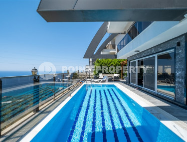 Элитная вилла 3+1, 370м², с личным бассейном и потрясающими видами в районе Алании - Каргыджак-id-1303-фото-2