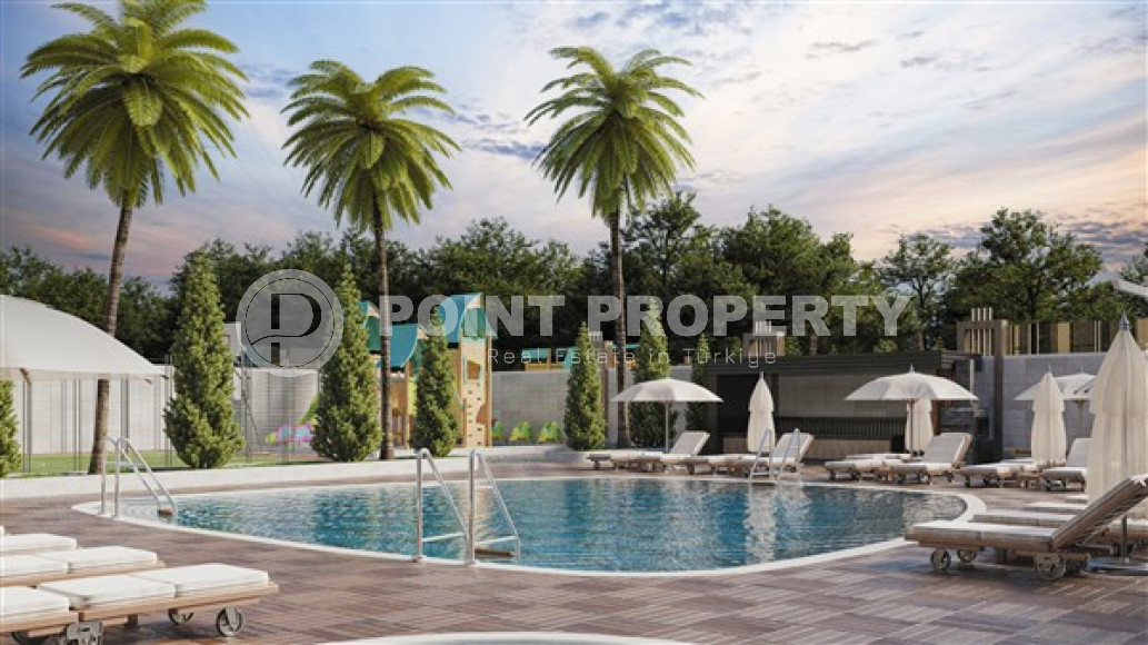 Уютные апартаменты 1+1 в строящемся пятиэтажном комплексе, район Кестель, 50 метров до моря-id-3432-фото-4