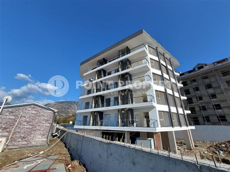 Уютные апартаменты 1+1 в строящемся пятиэтажном комплексе, район Кестель, 50 метров до моря-id-3432-фото-7